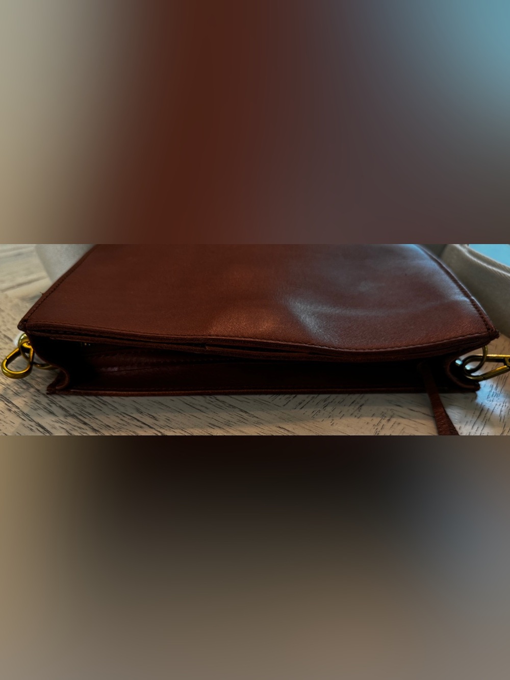 Madewell The Transport Saddlebag Leather Crossbody Bag English Saddle NWT - Picture 14 of 16